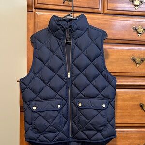 J. Crew Midnight Blue Quilted Vest